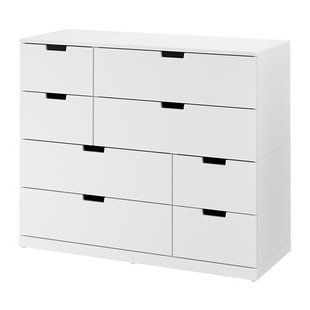 ИКЕА Комод NORDLI НОРДЛИ, 792.395.03 Комод, 8 ящиков, белый, 120x99 см 792.395.03 фото