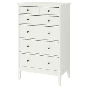 ИКЕА Комод IDAN&Auml;S ИДАНЭС, 204.587.00 Комод, 6 ящиков, белый, 84x135 см 204.587.00 фото