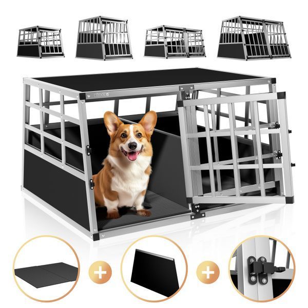 Алюминиевая переноска для собак XL, 89x70x51 см. 108168-de фото