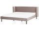 Ліжко оксамитове ARETTE 180 x 200 см (EU Super King) кольору Taupe 286197-410762 фото