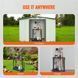 Подставка для садовых инструментов VEVOR 75x35x82 см, органайзер для инструментов, полипропилен, многофункциональная подставка для садовых инструментов, 10 отделений для инструментов, система защиты от опрокидывания, держатель для садовых инструментов, 12586-CKGJSNJSLCRS3T4IOV0 фото 6