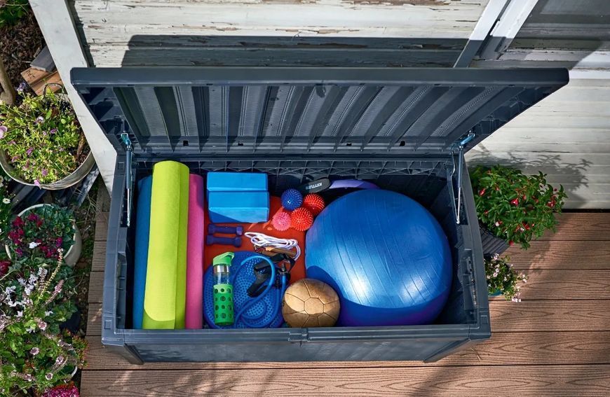 Садовый ящик Keter BORNEO BOX 416L графитового цвета 002862-9991037 фото