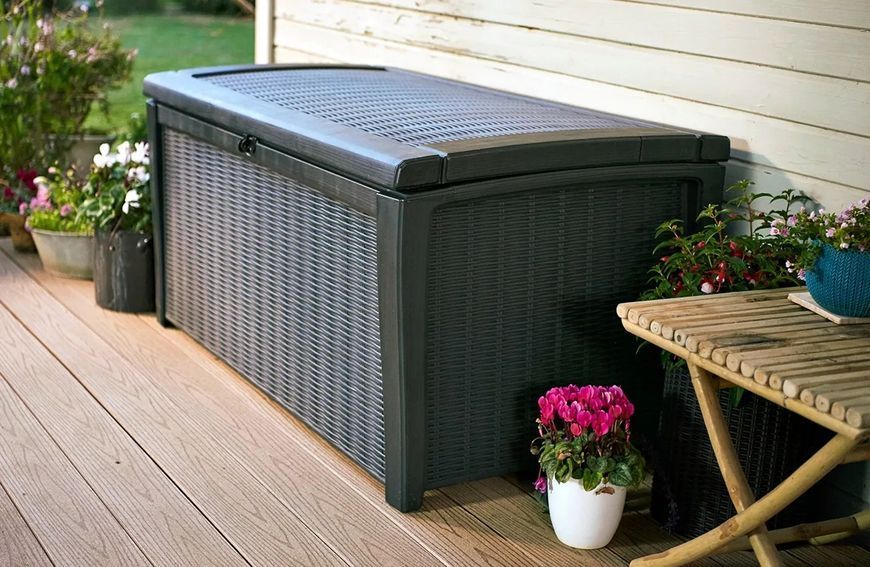 Садовый ящик Keter BORNEO BOX 416L графитового цвета 002862-9991037 фото