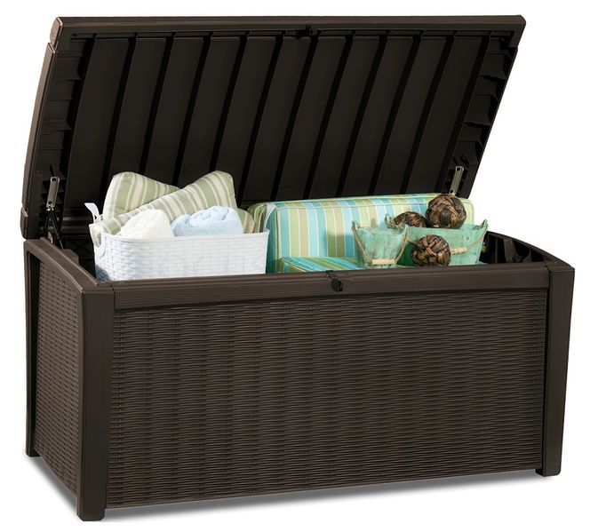 Садовий ящик Keter BORNEO BOX 416L коричневого кольору 001362-9991038 фото