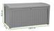 Садовий ящик Keter BORNEO BOX 416L коричневого кольору 001362-9991038 фото 6
