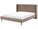 Ліжко оксамитове VILLETTE 180 x 200 см (EU Super King) кольору Taupe 297521-335700 фото
