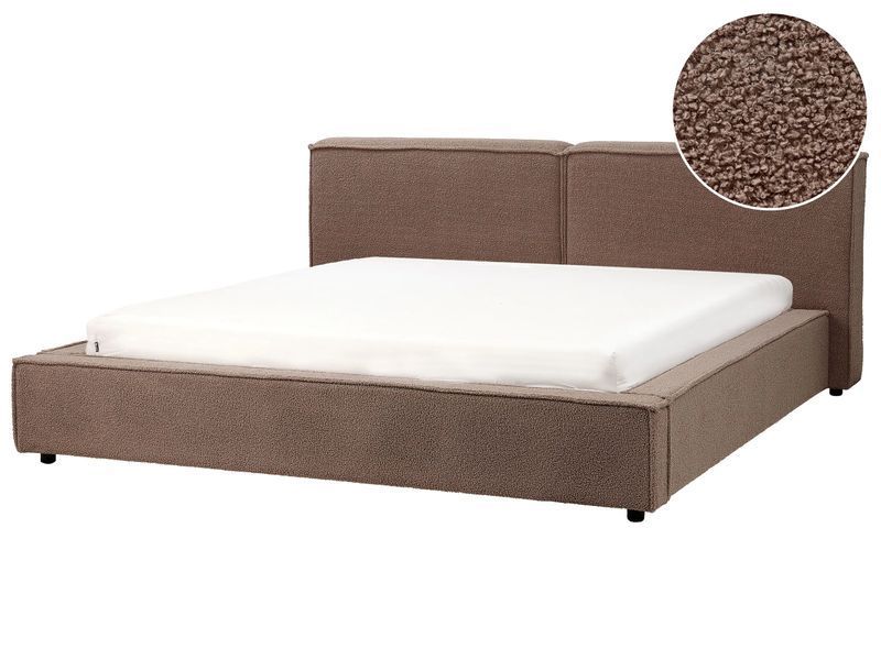 Водяне ліжко букле LINARDS 180 x 200 см (EU Super King) Коричневий 323908-614214 фото