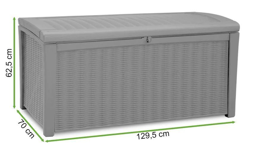 Садовий ящик Keter BORNEO BOX 416L коричневого кольору 001362-9991038 фото