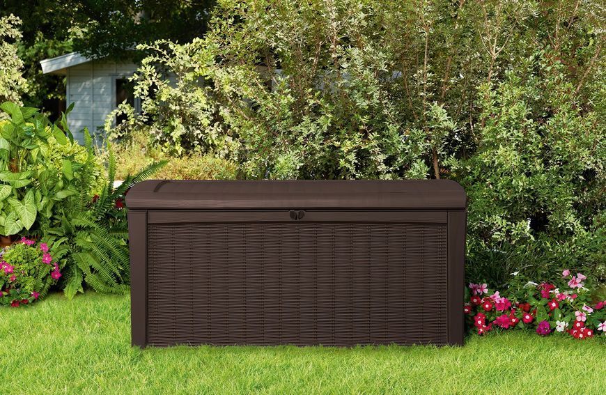 Садовий ящик Keter BORNEO BOX 416L коричневого кольору 001362-9991038 фото