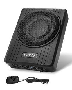 Автомобільний сабвуфер VEVOR 300 Вт, 254 мм, тонкий, встановлюється під сидіння, оснащений блоком живлення, вбудованим підсилювачем, високо- та низькорівневим входом та регулятором гучності, підходить для позашляховиків та вантажівок. 1077-MCXAZQCZYXDYCTMWWV9 фото