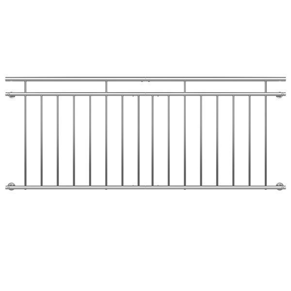 Балюстрада для французского балкона из нержавеющей стали, 90x225 см. 108211-de фото