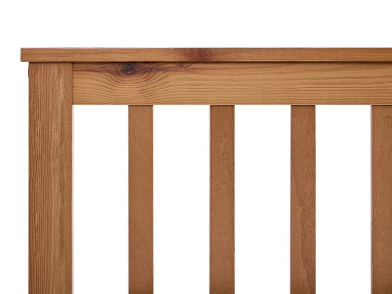 Кровать из сосны OLENDON 120 x 200 см (размер EU, маленькая двуспальная), коричневая. 365992-729474 фото