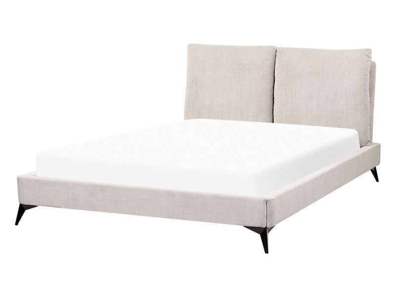 Ліжко Corduroy MELLE 140 x 200 см (EU Double) Світло-бежева 314646-421338 фото