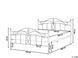 Ліжко металеве ANTLIA 160 x 200 см (EU King Size) Чорне 314930-59139 фото 9