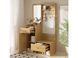 Современный шкаф для одежды - 105 x 38 x 180 см - с зеркалом + регулируемыми вешалками + 1 дверью + 2 ящиками + журнальным 4806085-0057837 фото 8