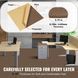 Килимові плитки VEVOR DIY, 457 x 457 мм, самоклеючі, м'які, з підкладкою, для спальні та вітальні (упаковка з 10 штук, темно-коричневі). 12789-ZZFKDT1818SZ9DKX7V0 фото 3