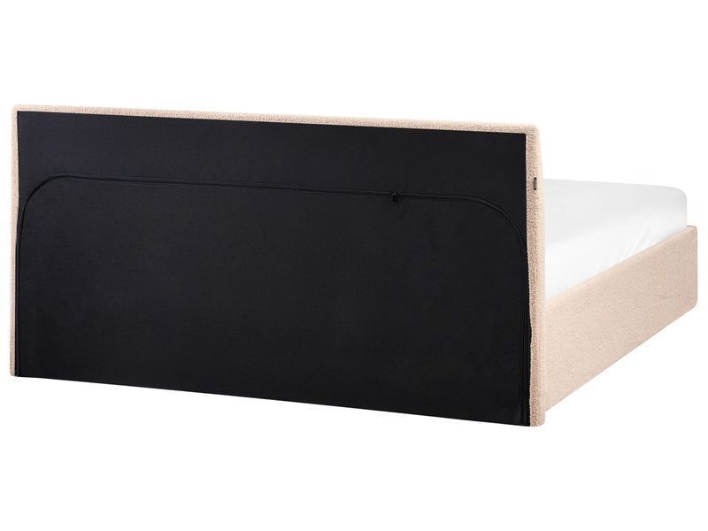 Пуф-ліжко букле ORBEY 140 x 200 см (EU Double) бежевий 342275-595242 фото