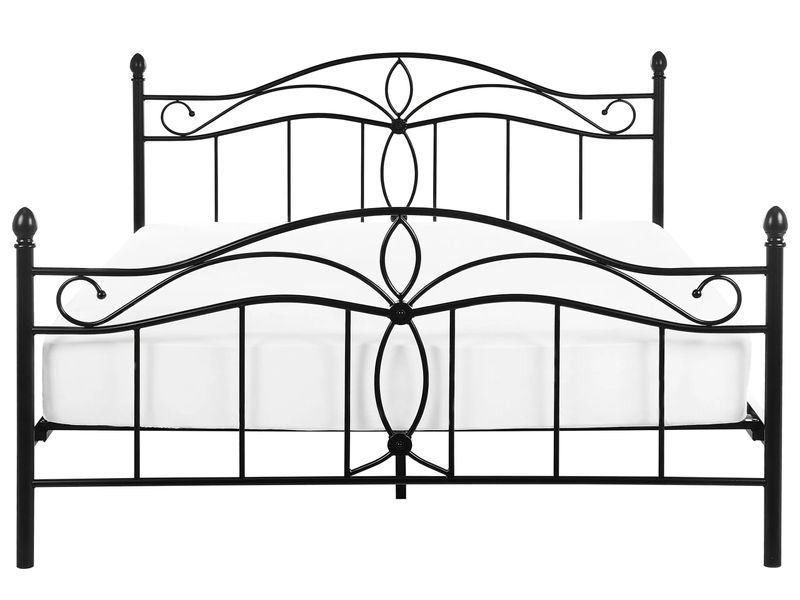 Ліжко металеве ANTLIA 160 x 200 см (EU King Size) Чорне 314930-59139 фото