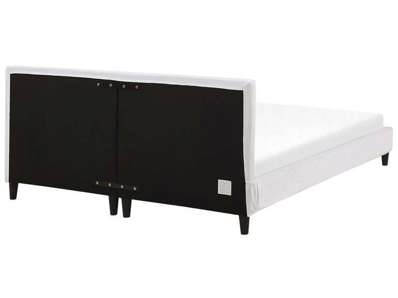 Чохол для каркаса ліжка оксамитовий FITOU 180 x 200 см білий 304750-214051 фото